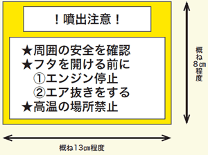 【注意表示の例】